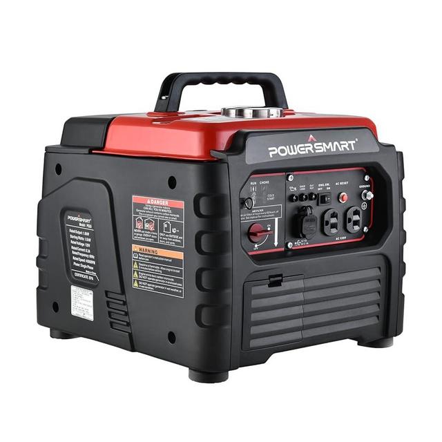 PowerSmart 1500-Watt Gas Powered Portable Inverter Generator with Recoil Start and Quiet Technology, Ultra-Light Small Generator for Camping Outdoor, CARB Compliant