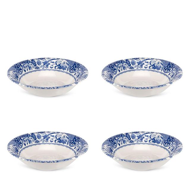 Spode Blue Italian Brocato Cereal Bowl, Set of 4