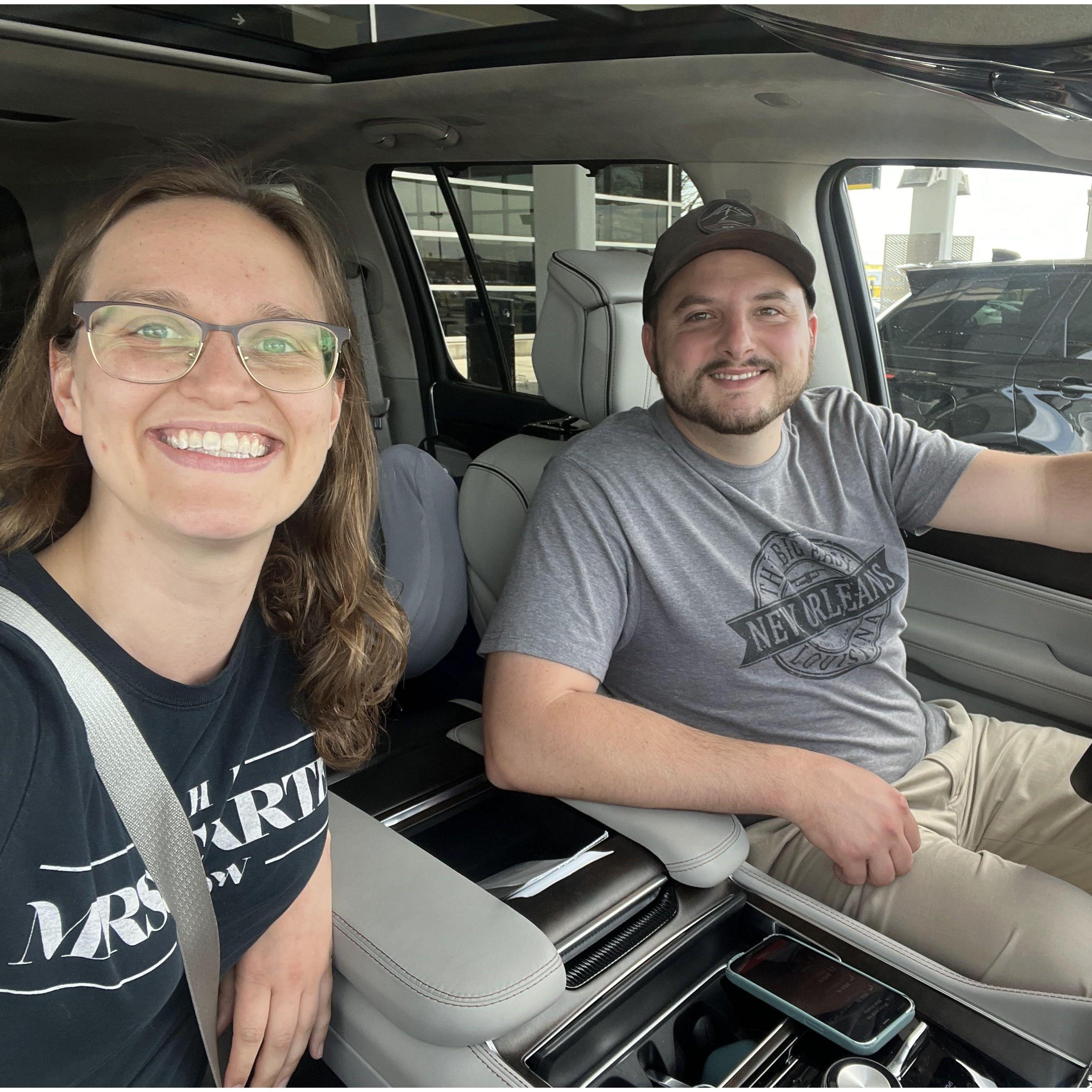 Denver, CO. Kate and Travis embark on a 2-week road trip together.