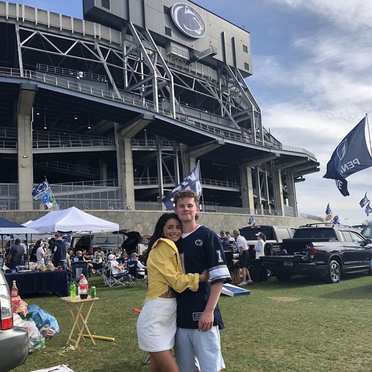 Last Blue-White game as students