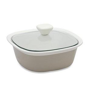 CorningWare® Etch™ 1-1/2-Quart Casserole Dish in Sand