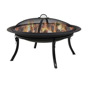 CGO101 - 29 Inch Portable Folding Fire Pit with Carrying Case and Spark Screen by Sunnydaze