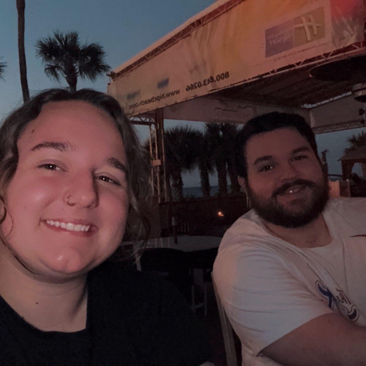 This was taken the night before our engagement.