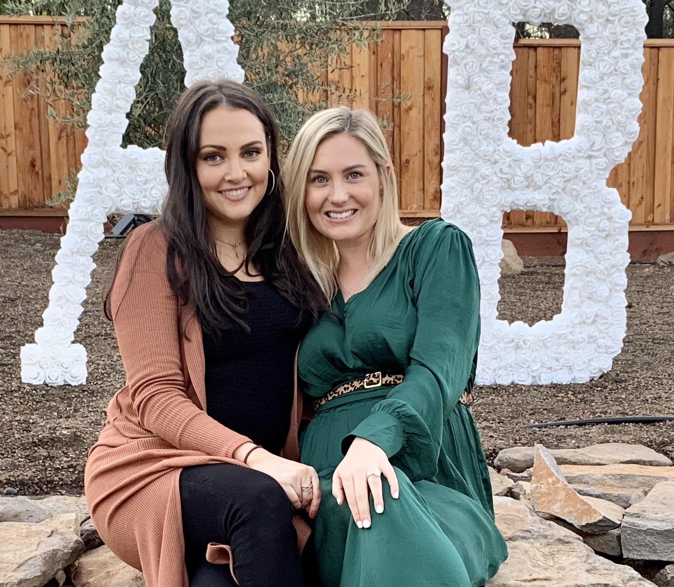 Cecily & bridesmaid Rachel