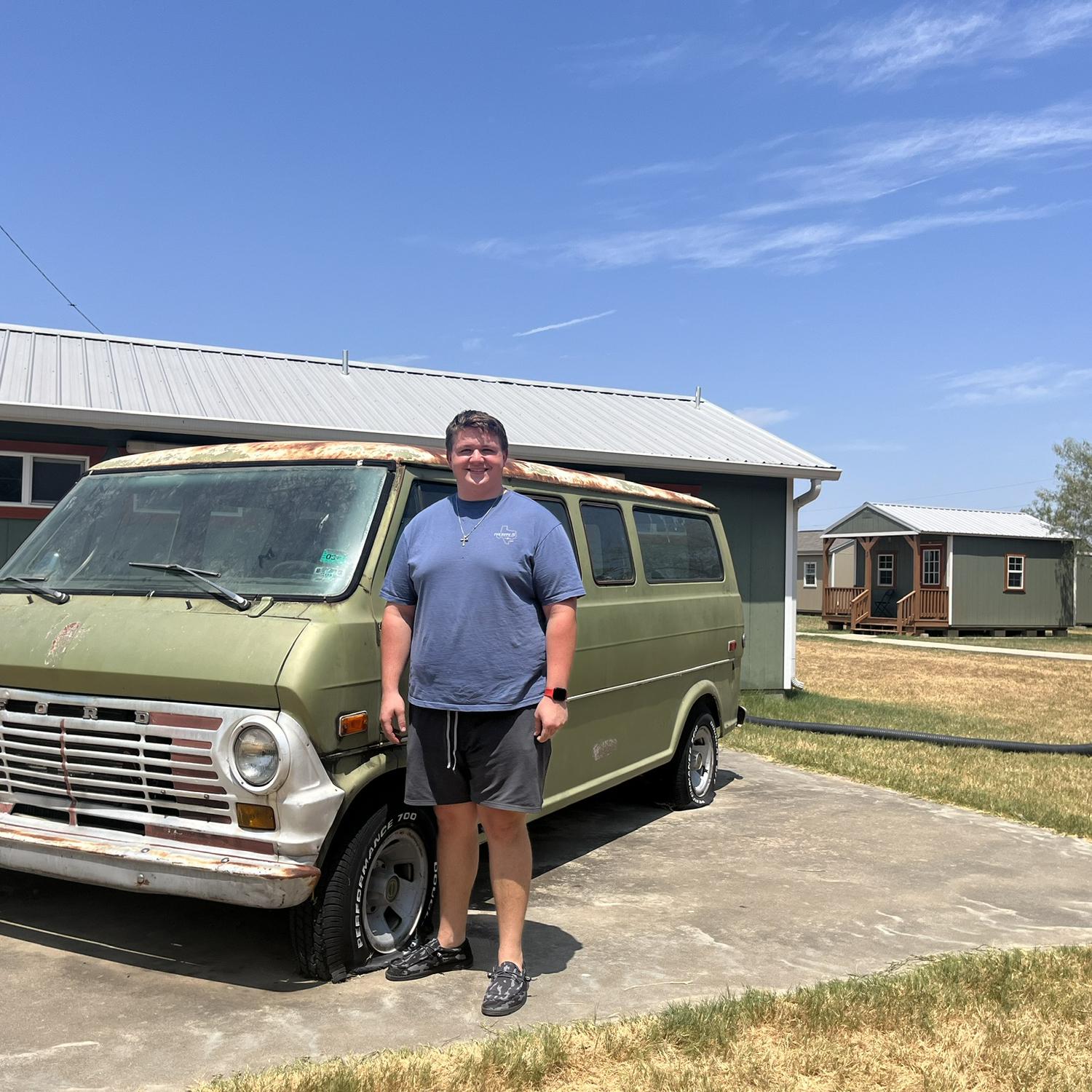 Texas Chainsaw Massacre Van (one of Walkers favorite horror movie series)