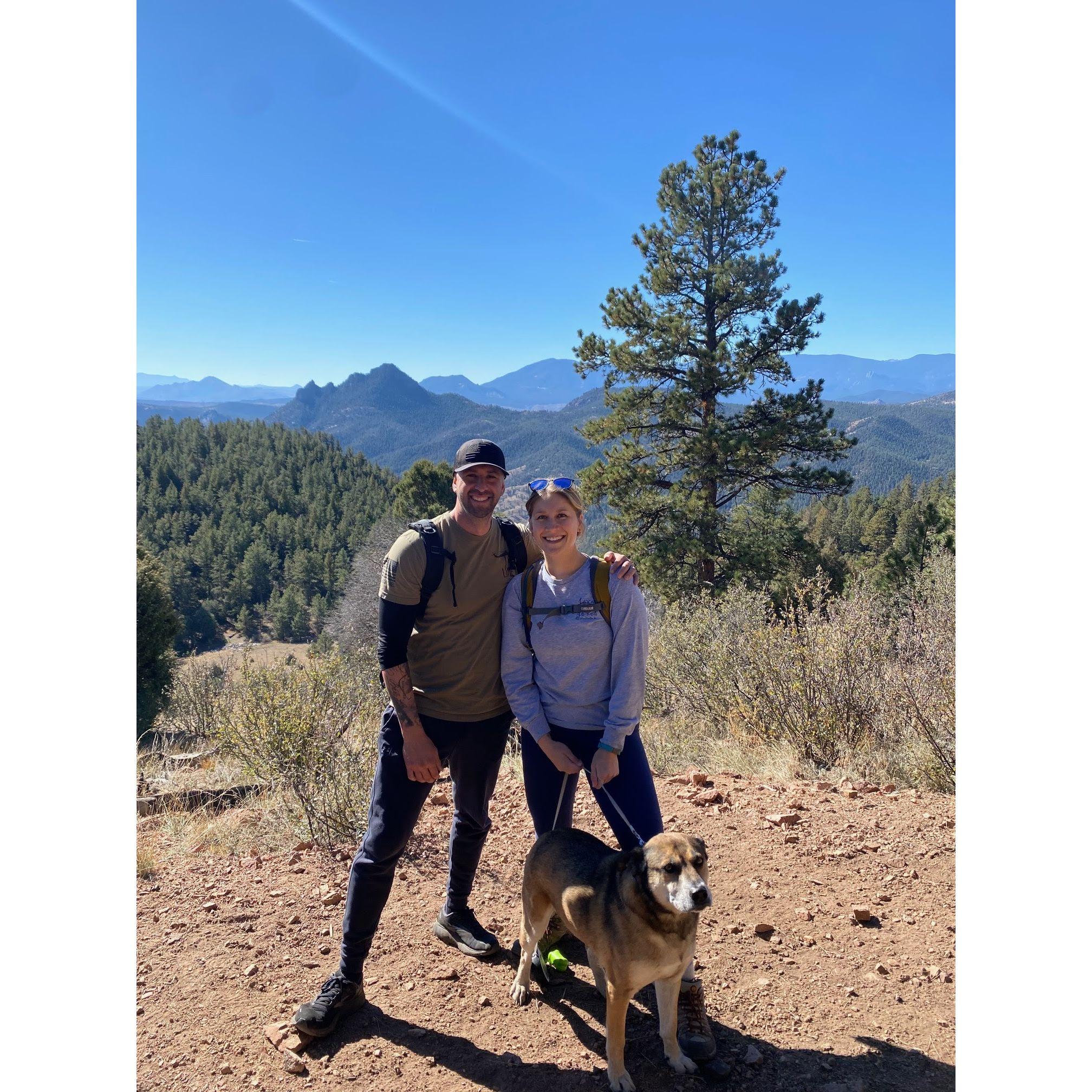 1 of 3 hikes Jay ever went on with Sydney.