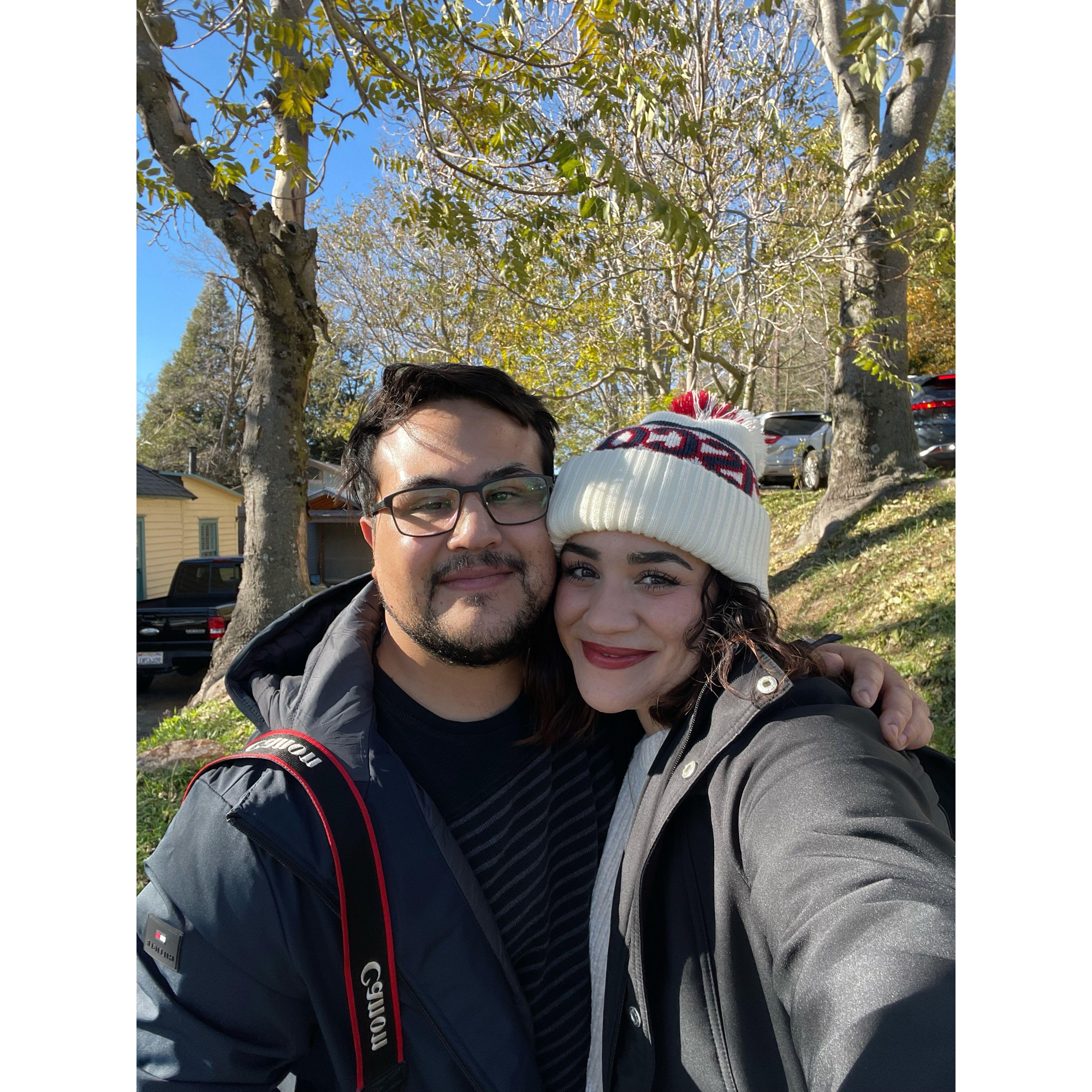 Un día después de hacernos novios nos fuimos con nuestros amigos a Julian