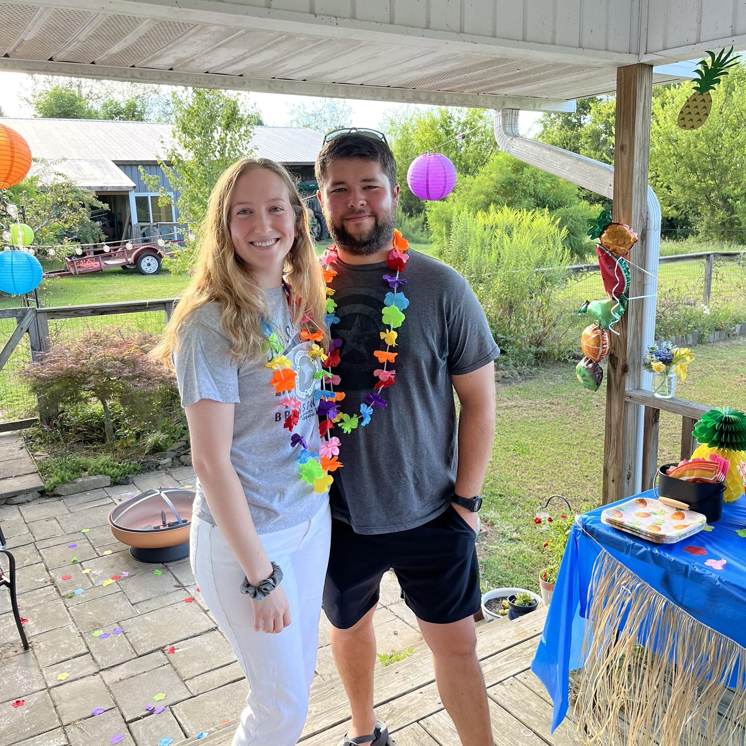 Luau celebrating our shared birthday.