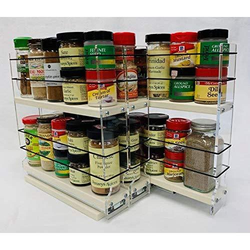 Vertical Spice - 222x2x11 DC - Spice Rack - Cabinet Mounted- 3 Drawers - 30 Capacity - New and Unique