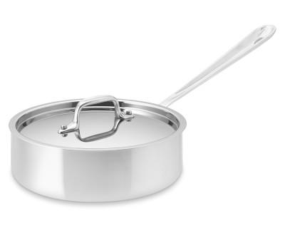All-Clad D3 Tri-Ply Stainless-Steel Sauté Pan, 2-Qt.