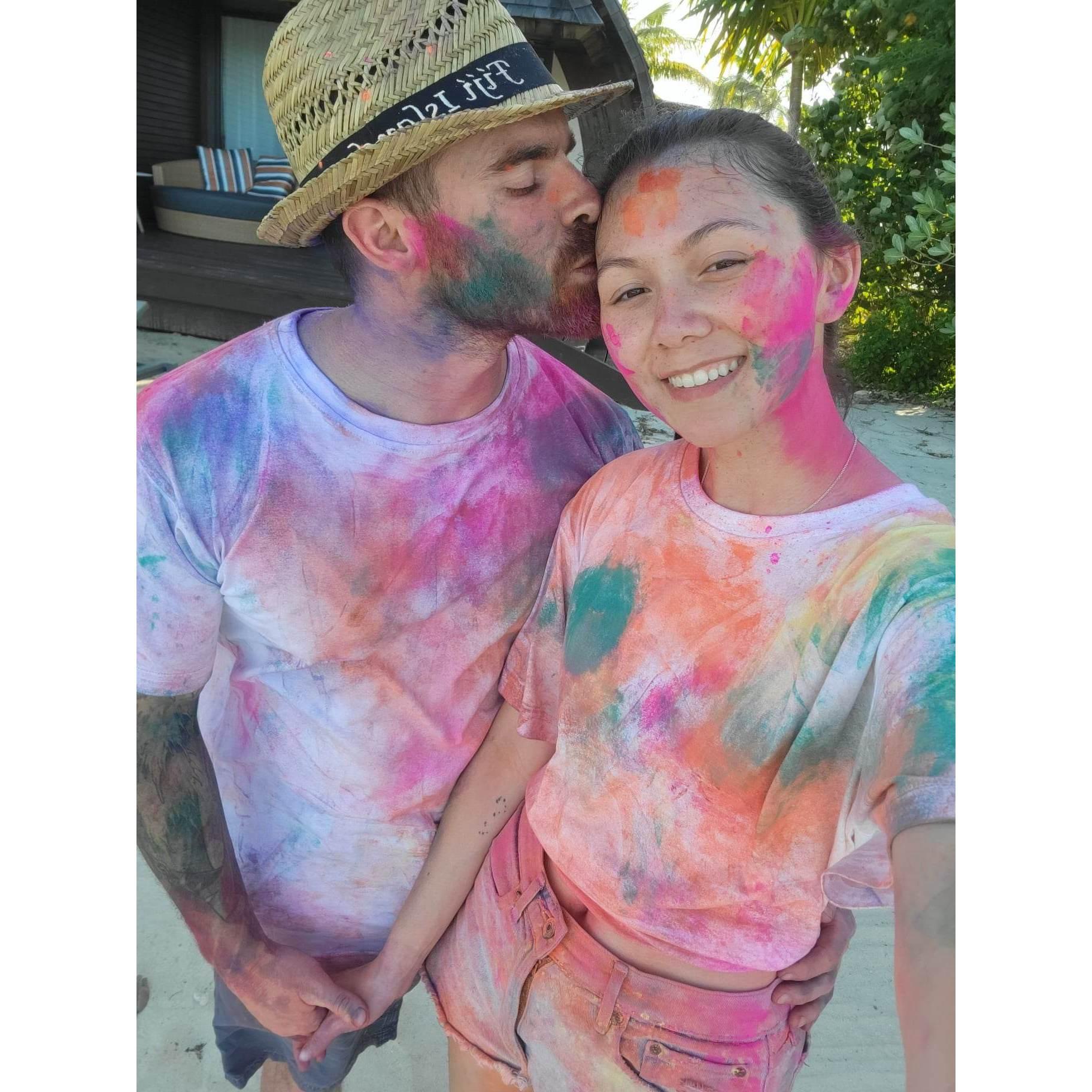 Color festival in Fiji.