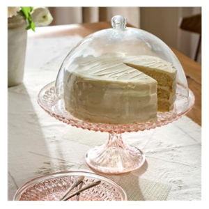 Ellis Vintage-Inspired Cake Stand with Dome