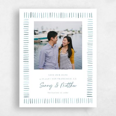 Blue Wedding Save the Date - Lund Photo