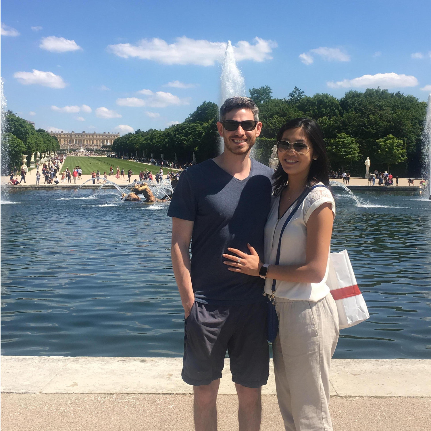 Touring Versailles and its beautiful gardens!