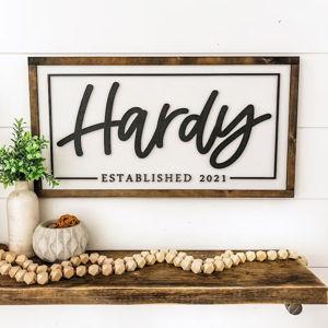 Personalized Last Name Sign
