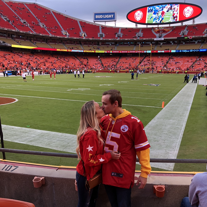 Our trip to Kansas City. The same year the Chiefs won the Superbowl!