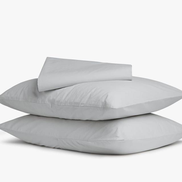 Parachute Percale King Sheet Set - Light Grey