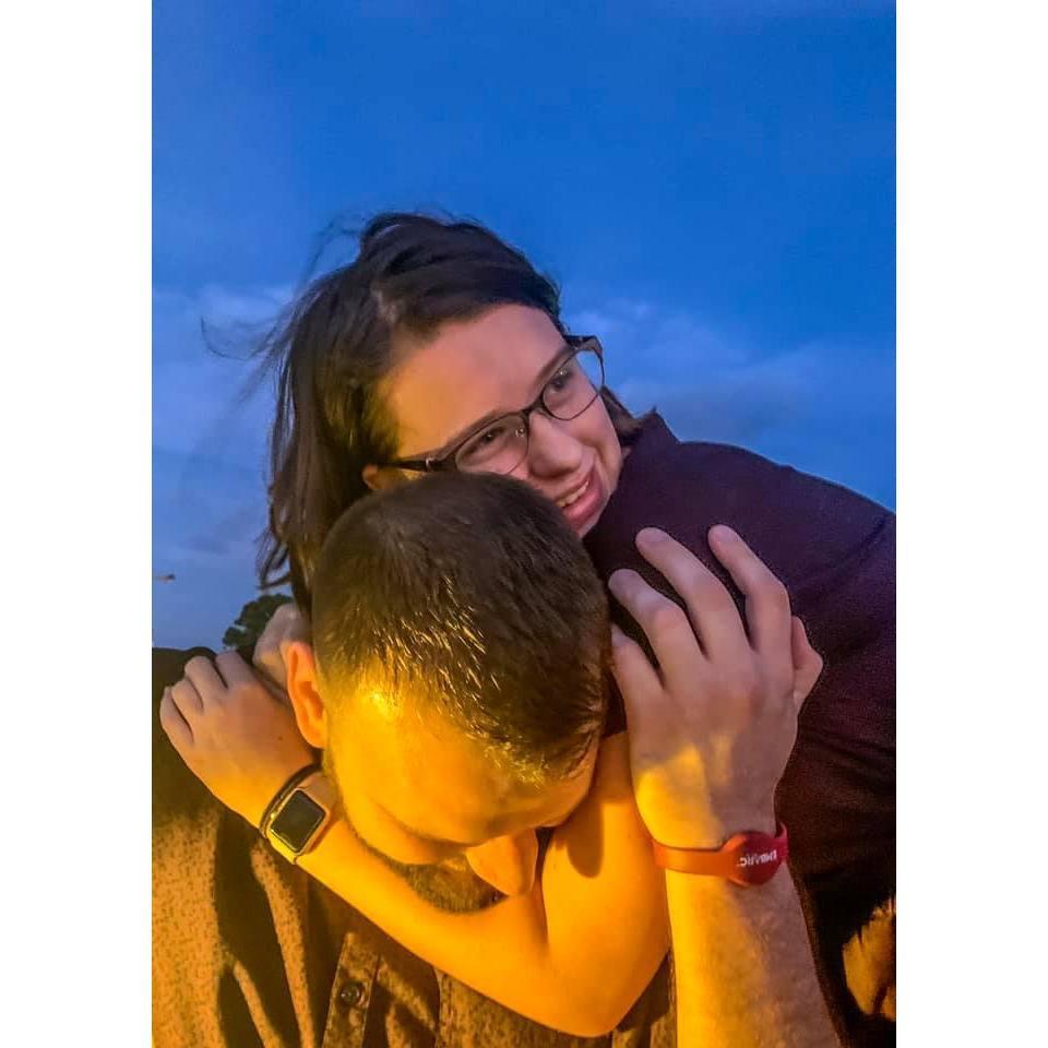 She had just called him DAD after the proposal. He cried.