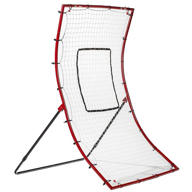 Franklin Sports Baseball Rebounders + Pitchback Nest - Pitch Return Trainer + Rebound Net with Attachable Pitching Target- All Angle Fielding Rebound Net for Grounders + Pop Flies
