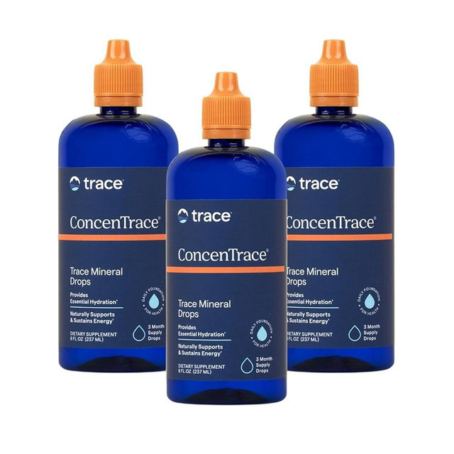 Trace Minerals ConcenTrace Trace Mineral Drops | Supports Energy, Digestion, Bone Health & Hydration, 70+ Ionic Trace Minerals w/Magnesium, Chloride & Potassium | Keto, Vegan & Non-GMO | 288 Servings