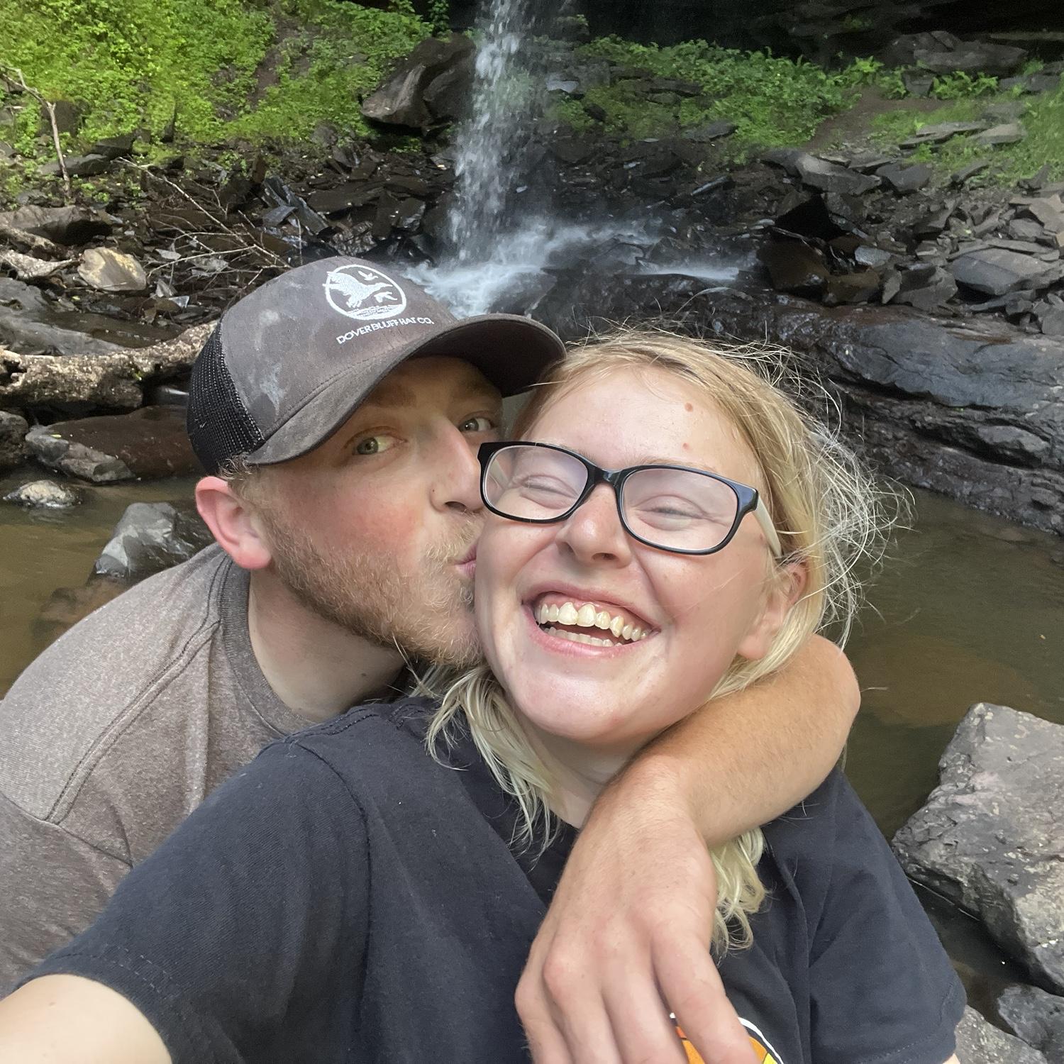 Hiking to see waterfalls up close in WV.