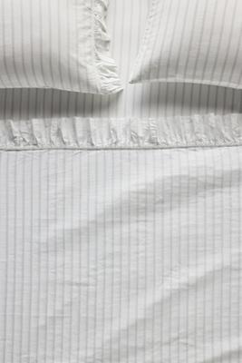 Organic Cotton Spa Sateen Ruffled Sheet Set