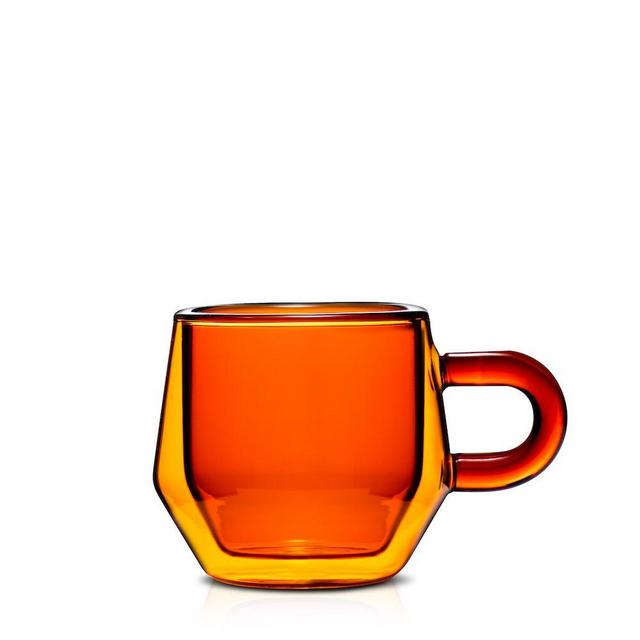 Double Wall Glass Espresso Cups, 4 oz Set of 2