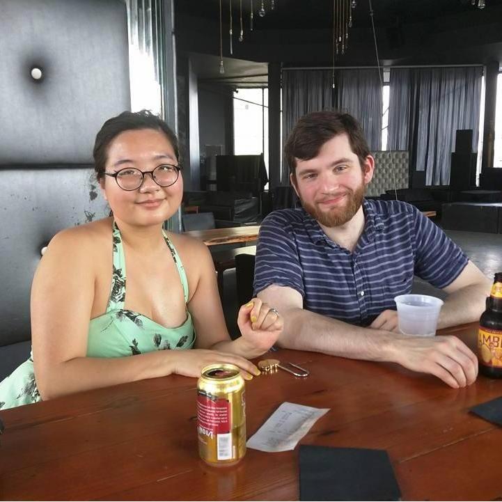 Drinking local beer in New Orleans, 2018