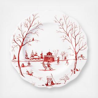 Country Estate Winter Frolic "The Claus' Christmas Day" Dessert/Salad Plate