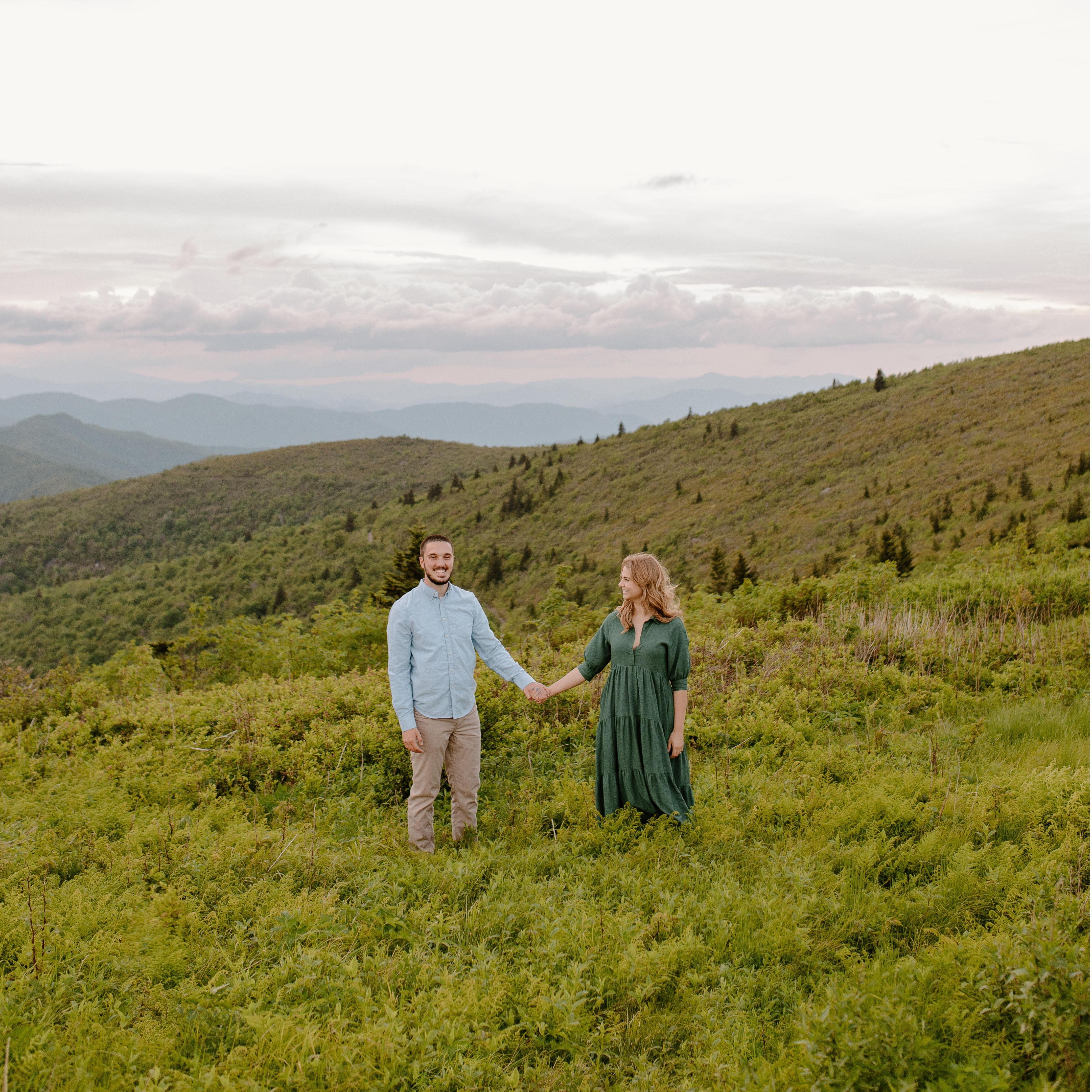 Engagement photos in the Smokies by Morgan Augusta Images. June 2022.