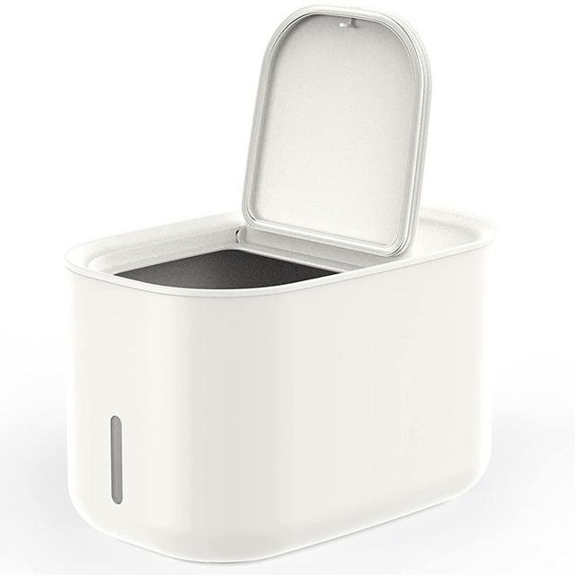 Zuutii Food Storage Container,Rice Container, Dry Food Storage, Pet Food Dispenser, 6.9Qt Large Storage Bin with Lid , Airtight Silicone Sealed & Moisture Proof, for Grain Cereal Soybean Corn, White