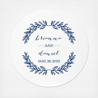 Ivy Swags Paper Coaster, Set of 50 - Personalized