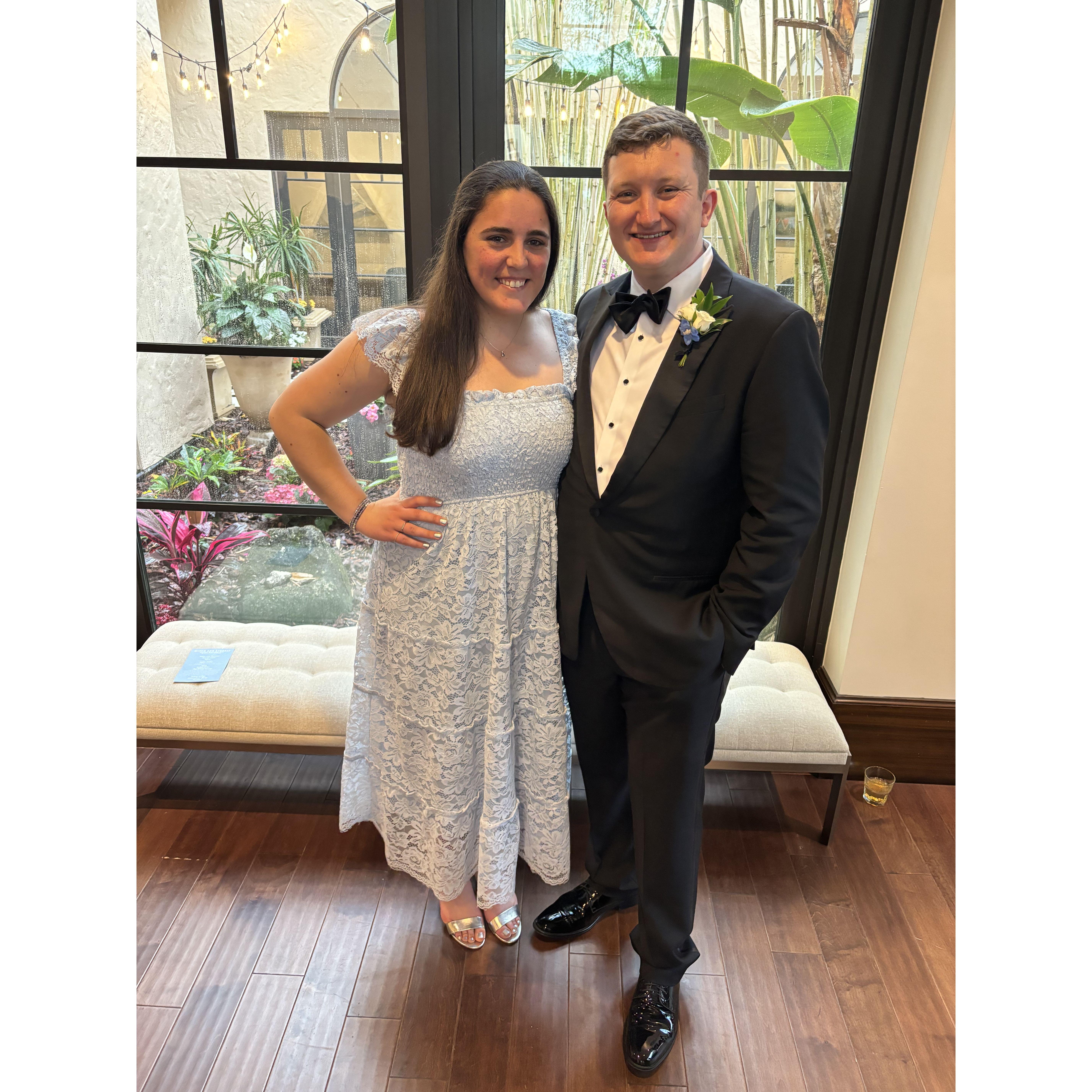 A snap from our best man Mitch's wedding in 2024!