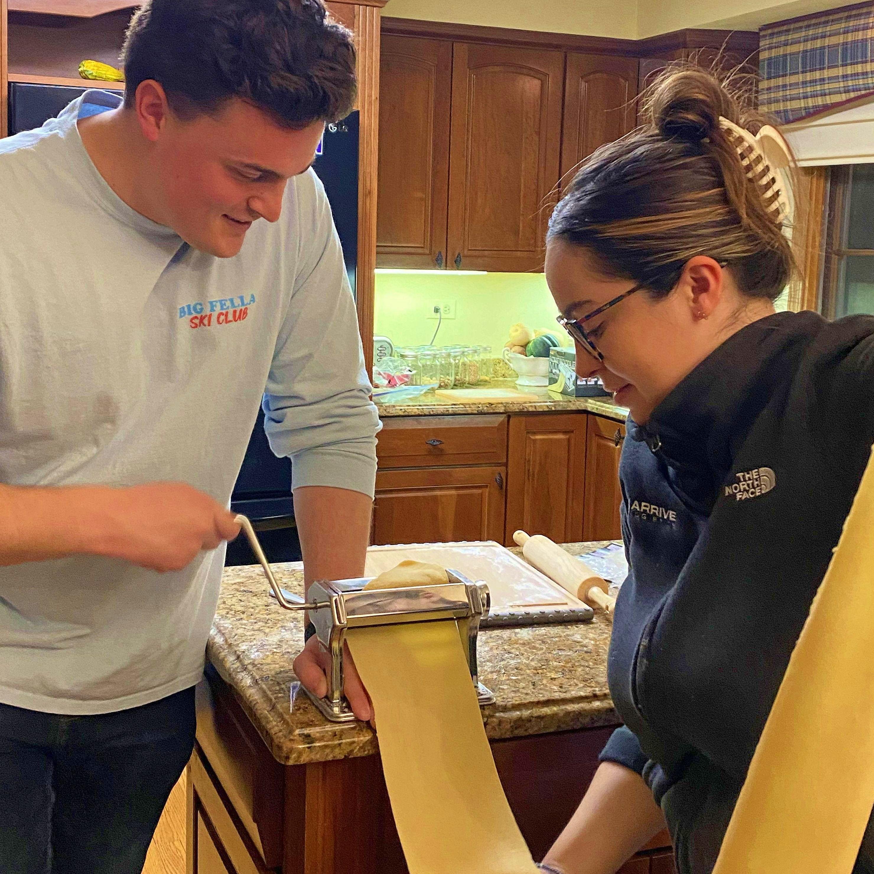 Yes Chef! We love being in the kitchen together and Andrea is always Kyle's sous chef, of course, even in her parents' kitchen!
📍Chicago, IL | 2022