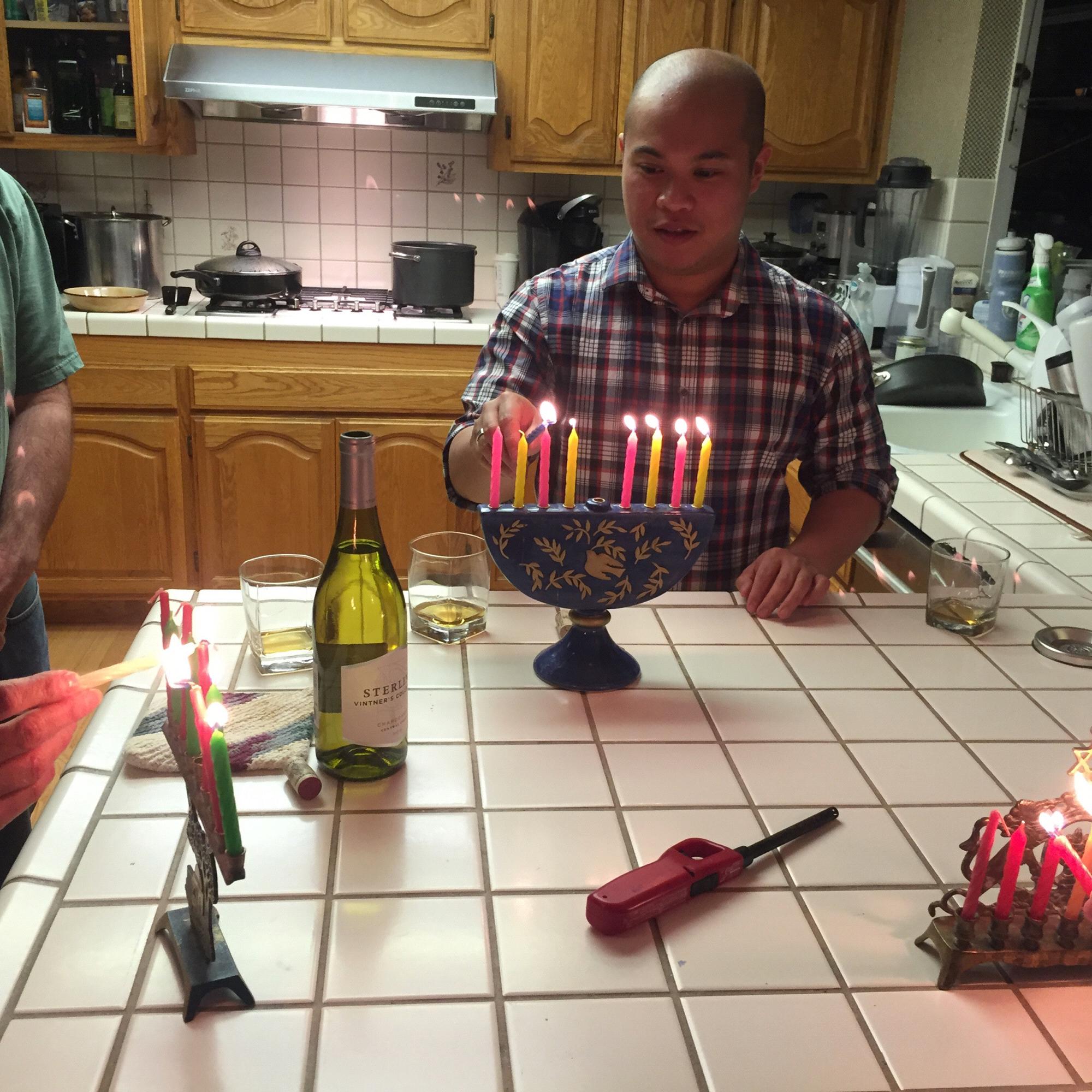 Eddie's first Kosbie Chanukkah