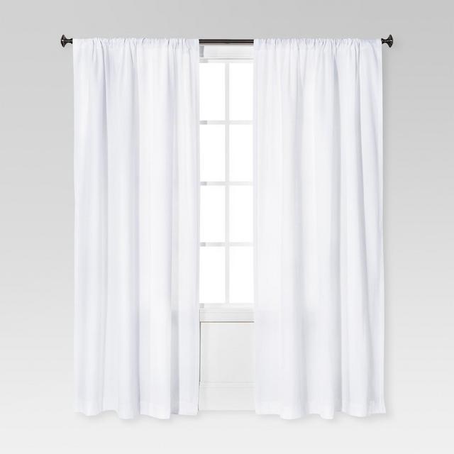 Farrah Curtain Panel White (54"x95")- Threshold™