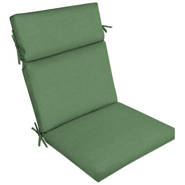 21 in. x 44 in. Moss Leala Texture Outdoor Dining Chair Cushion