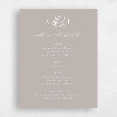Greige, Brown Wedding Enclosure - Olmo