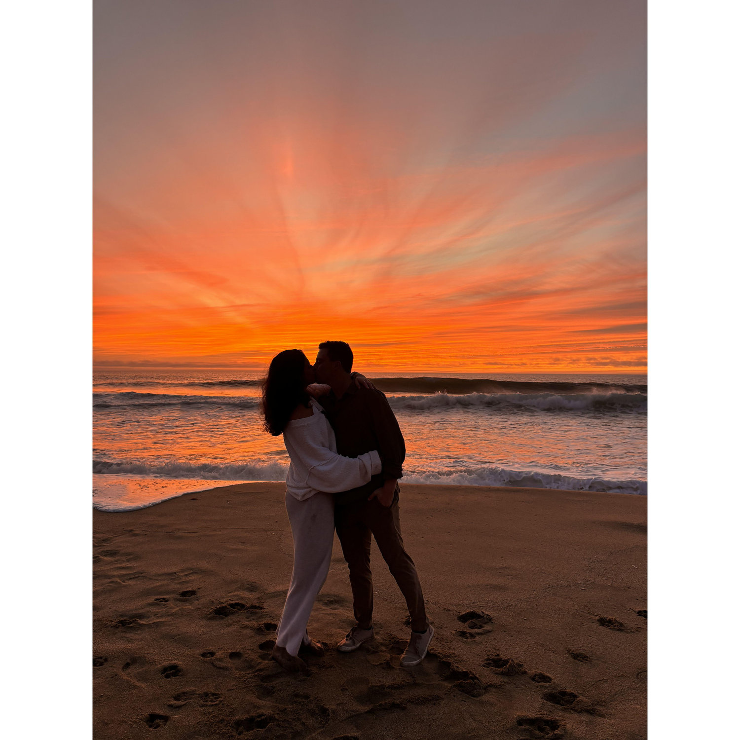 If you've visited us, we've probably taken you to this beach. This is our favorite sunset spot, in Montara, CA!