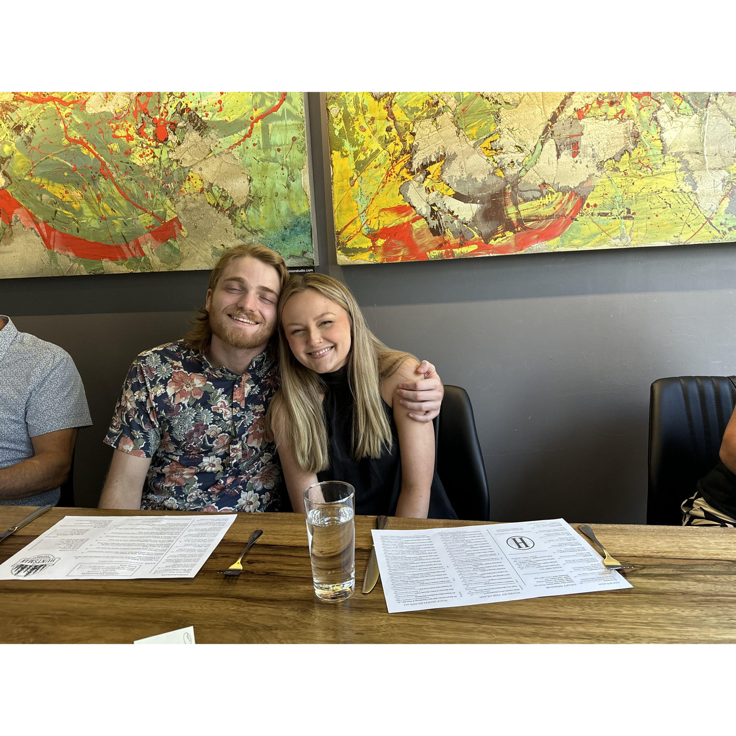 Nick's 24th birthday dinner at the Huntsman