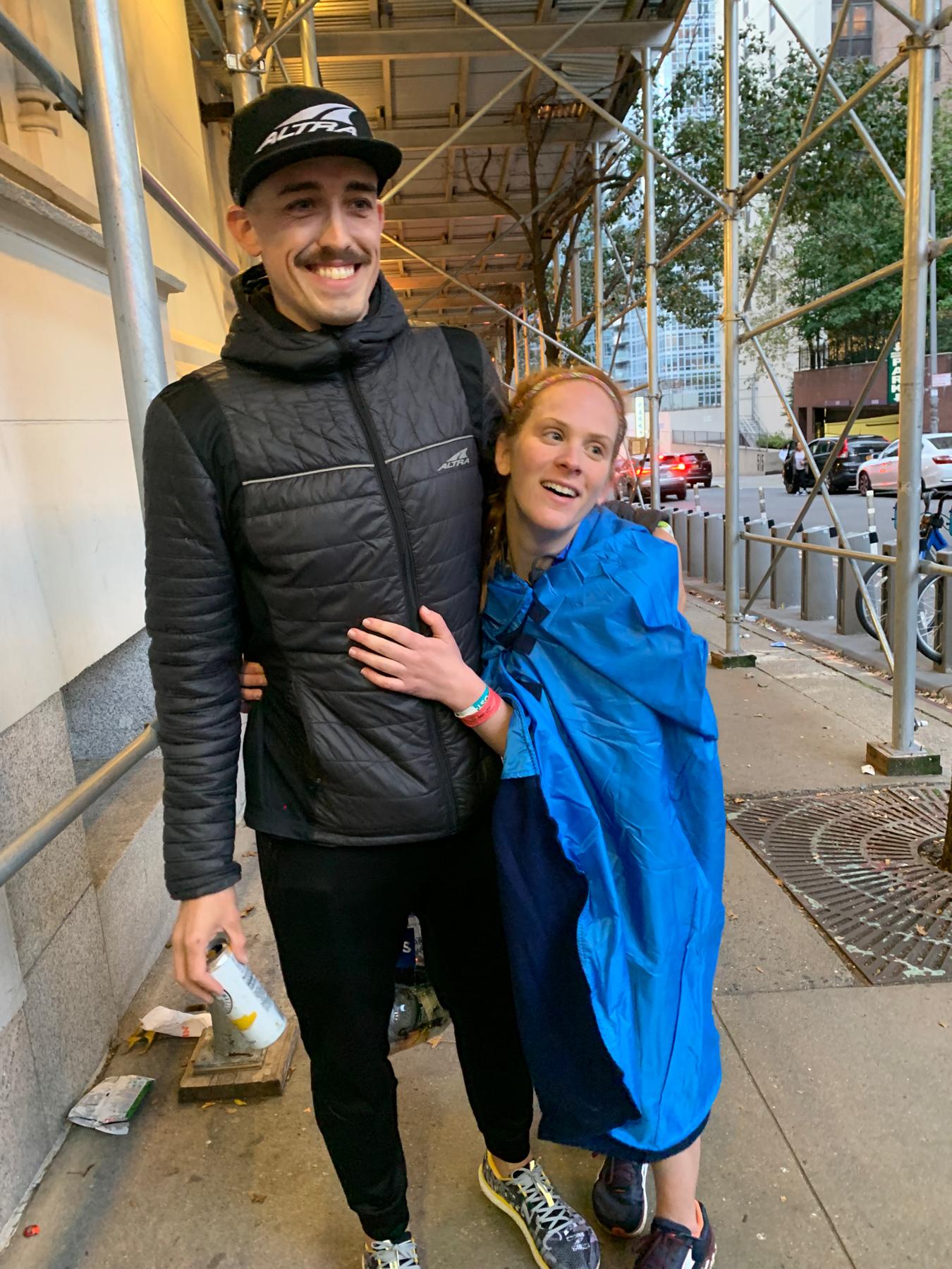 After Allie finished the 2019 NYC Marathon