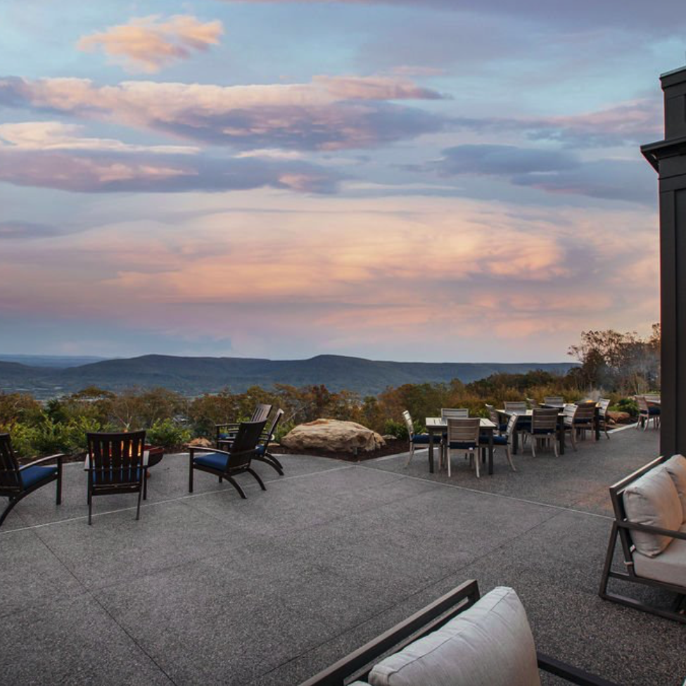 sit on the patio at the clubhouse for the views!