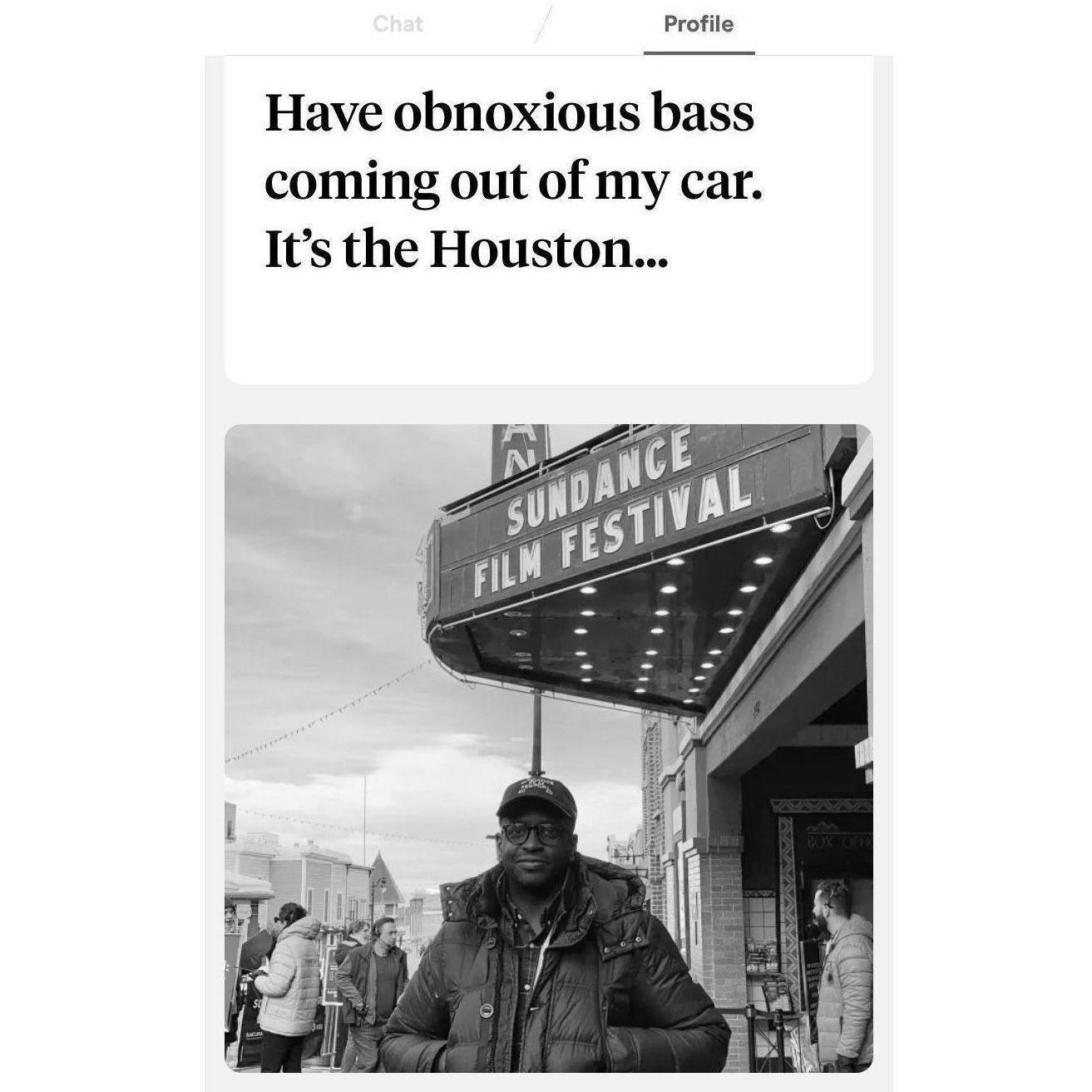She was unfazed by Houston bass and smitten with that face.