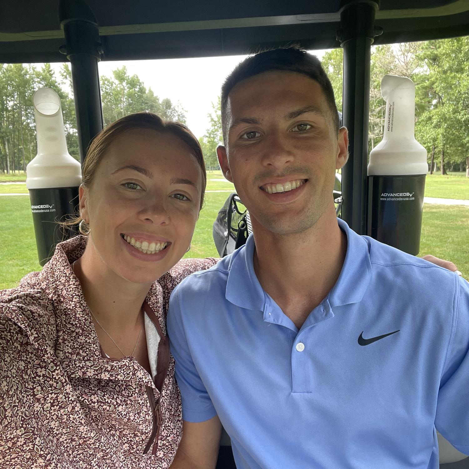 The first time I went golfing with Matt :)