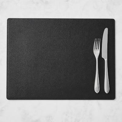 Faux Shagreen Placemat Black - Williams Sonoma