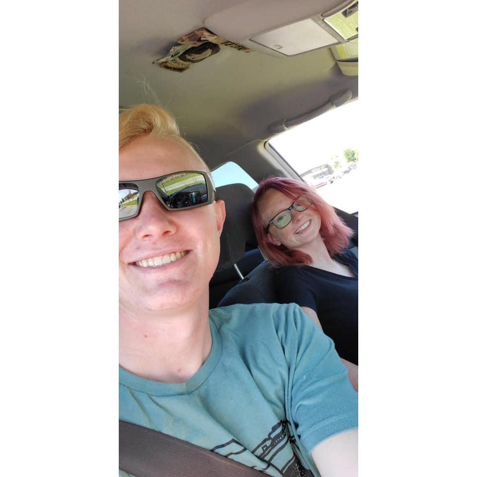 Our first picture taken on the day we started dating. 09/01/2019
