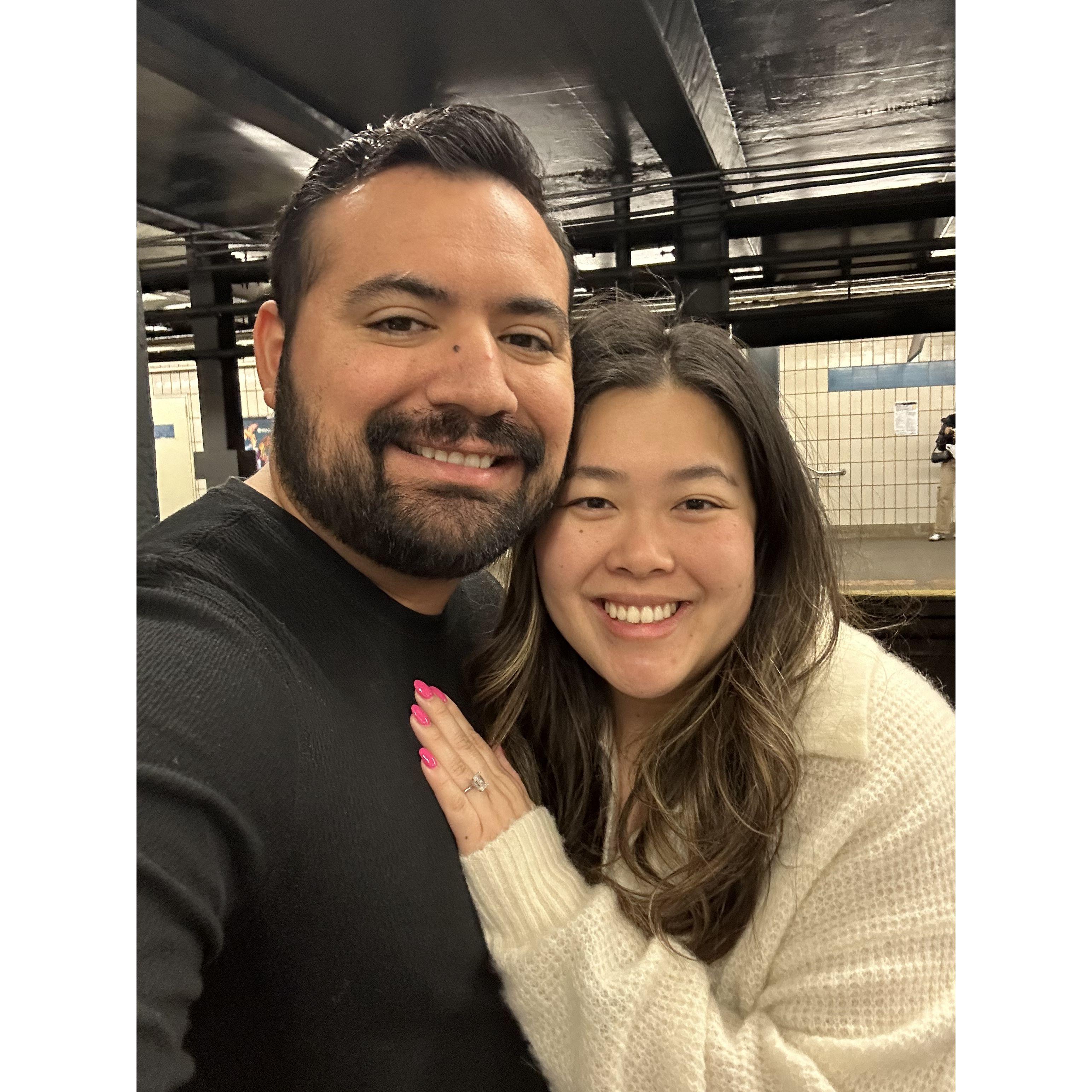 Our first trip as fiancès, in New York City!