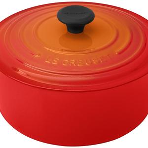 Le Creuset Signature Enameled Cast-Iron 5-1/2-Quart Round French (Dutch) Oven, Flame