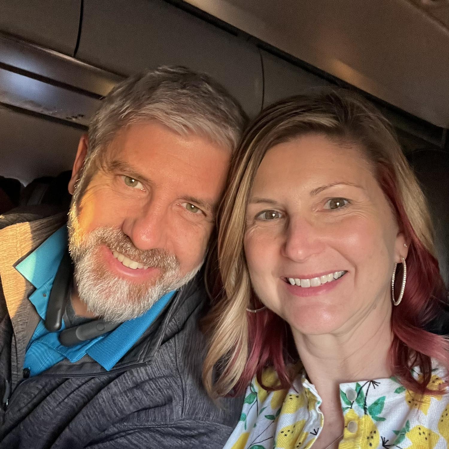 Who needs a filter when you have early morning sunshine coming through your airplane window?!?