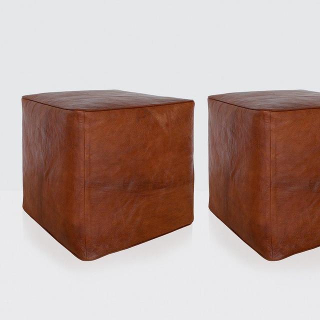 Riad Leather Ottoman